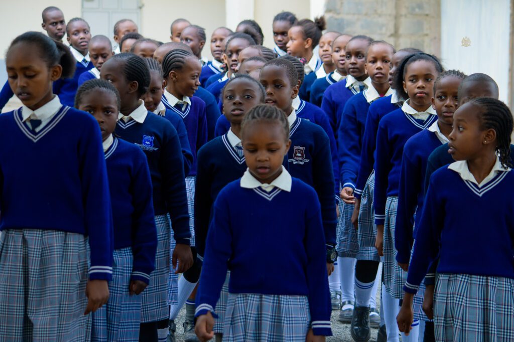 student Parade of upper Primary